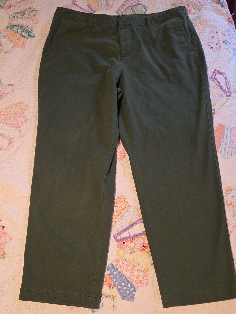 Lands' End Women's Green Cropped Pants